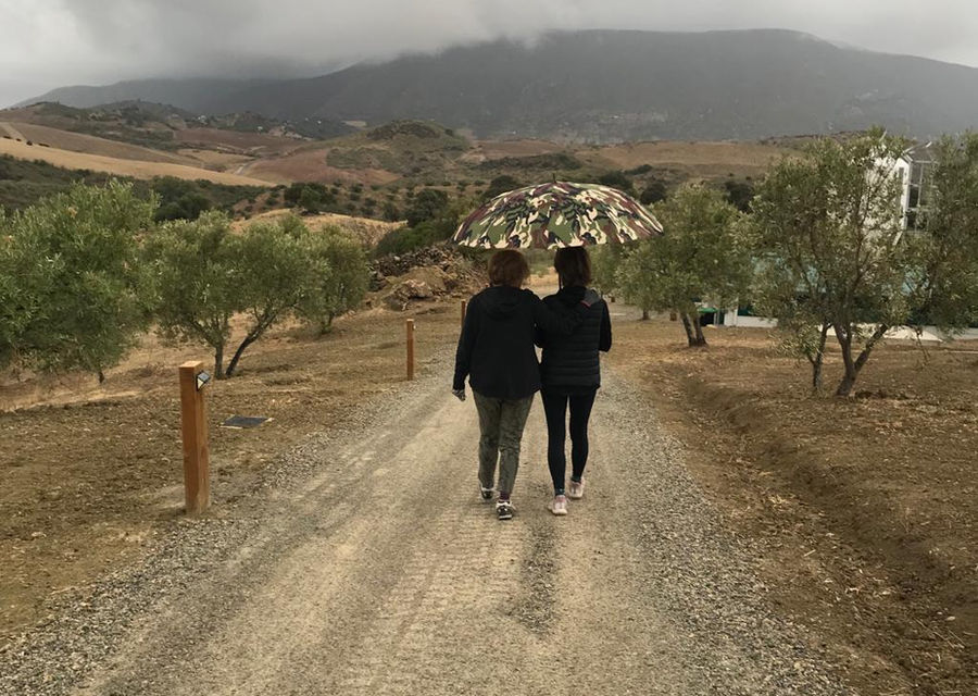 La familia en la finca