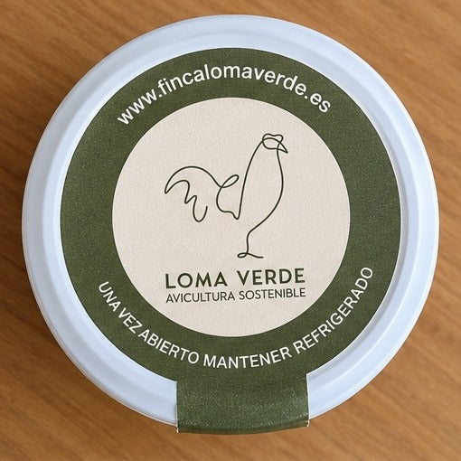 Tapa del tarro de Loma Verde: una vez abierto, mantener refrigerado